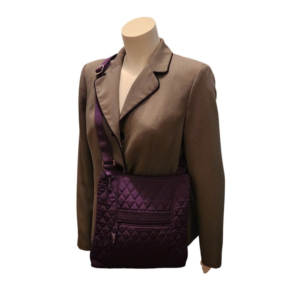 Vera Bradley Hipster Women's Purple Quilted Crossbody Bag - Picture 6 of 6